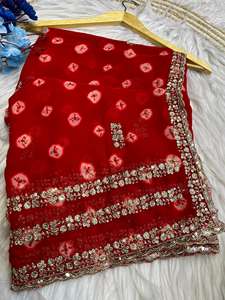 Sarees de Diseñador de Georgette Suave Mahaveer Silks, Ropa India y Pakistaní al por Mayor - Product Image 3