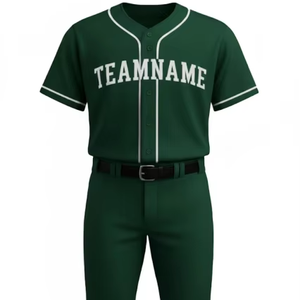 ชุดยูนิฟอร์มเบสบอลมืออาชีพ เสื้อเจอร์ซีย์ กางเกง ชุดกีฬา ระบายอากาศ แห้งเร็ว 100% โพลีเอสเตอร์ สำหรับทีมเบสบอล/ซอฟต์บอล - Product Image 1