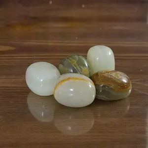 Juego de 5 Piedras de Ónix de Cristal Natural Pulido, Piedras Curativas para Meditación, Decoración Alternativa para el Hogar - Product Image 4