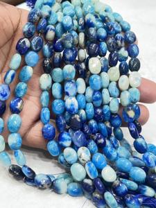 ลูกปัดหินเรียบอัฟกานิสถานขนาด8นิ้ว10x12-10x14mm แสดงถึงความงามตามธรรมชาติ - Product Image 3