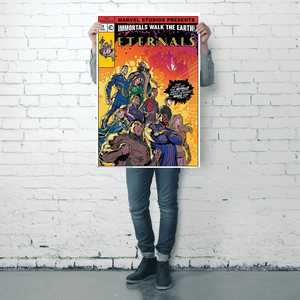 Affiche de bande dessinée Marvel Eternals, Affiche d'anime Immortals Walking the Earth - Product Image 4