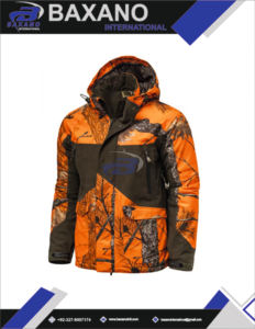 Veste de chasse orange pour l'extérieur, vestes de chasse unisexes, respirantes, imperméables, coupe-vent, camouflage, manteau d'hiver, capuche, logo personnalisé - Product Image 4