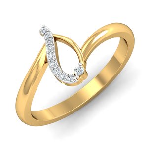 แหวนทอง18K ประดับเพทายสีขาวหรูหราทำด้วยมือทันสมัย - Product Image 3