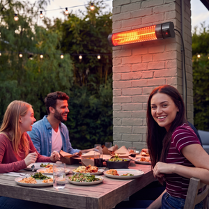 ELCON RCH-2500/6 <b>Remote</b> <b>Controlled</b> Halogen Infrared Heater 2500W IP67 Waterproof Black Aluminum Single <b>Lamp</b> 12-24m Coverage - Product Image 6