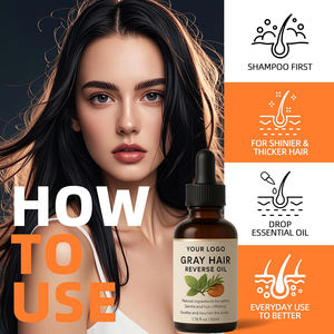 Serum Ekstrak Tanaman Herbal untuk Mengatasi Uban - <span class=keywords><strong>Anti</strong></span> Rontok Menutrisi Kulit Kepala Memperbaiki Uban Minyak Rambut Alami - Product Image 5