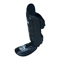 BFW Muay Thai personnalisé nouveau protecteur de coup de pied de jambe en PU adapté à l'entraînement Muay Thai protège-tibia protège-pieds et équipement