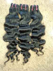 Cheveux de temple indiens vierges Remy de haute qualité, excellents cheveux humains de couleur naturelle - Product Image 2