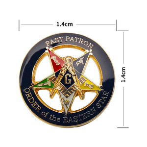 Pins de revers en émail personnalisés pour la <span class=keywords><strong>franc</strong></span>-<span class=keywords><strong>maçonnerie</strong></span>, badges métalliques de la fraternité, design 3D, moulage écologique, cadeau maçonnique - Product Image 3