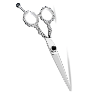 Tijeras profesionales de corte de pelo de acero inoxidable de alta calidad, tipo de belleza con mango personalizado con hoja afilada para barberos - Product Image 2