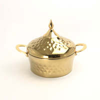 Casserole en acier inoxydable classique haut de gamme, finition argentée, martelée à la main, écologique, AWO CSR-42, diamètre 24 cm, vente chaude