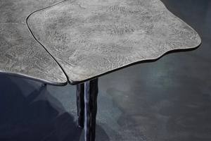 Table Oste Table de salle à manger moderne irrégulière en béton avec pieds en métal uniques Mobilier contemporain Salon Cuisine Restaurant - Product Image 5