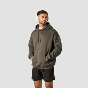 Sudadera con Capucha Personalizada para Hombre, Corte Holgado, 400-500 GSM, Felpa Gruesa, Lavada, Hombros Caídos - Product Image 1