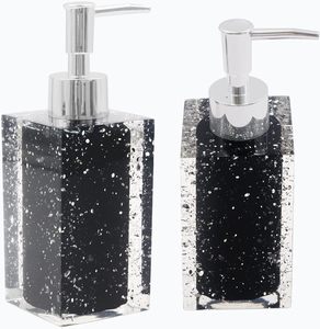 Porte-savon et distributeur de savon en résine noire de qualité superfine porte-brosse à dents ensemble d'accessoires de salle de bain gobelet disponible en vrac - Product Image 6