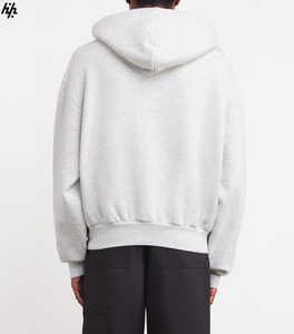 Sudadera con capucha Unisex Ultra suave, gris brezo esencial, clásico, holgado, transpirable, cálido, Polar para ropa deportiva informal - Product Image 4