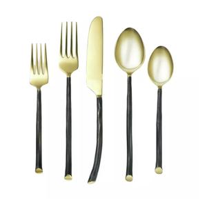 Juego de queso de metal con mango de ratán, nuevo juego de queso de metal para queso, nuevos cubiertos de metal, nuevo esparcidor y tenedor - Product Image 3