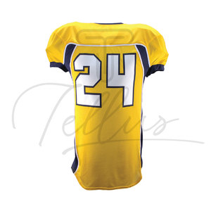 Uniforme de Fútbol Americano de Manga Corta Estampado Transpirable de Alta Calidad y Bajo Precio Hecho de 100% Poliéster - Product Image 4