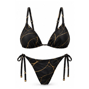 Custom Women <b>Bikini</b> Set Stylish Two Piece Swimsuit <b>High</b> <b>Waisted</b> Bottom Fashion Beachwear Resort Summer Swim Collection - Product Image 1