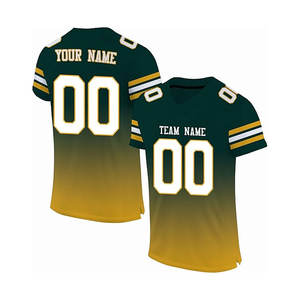 Camiseta de fútbol personalizada cosida/nombre impreso número de equipo para hombres adultos verano corto transpirable secado rápido OEM - Product Image 6