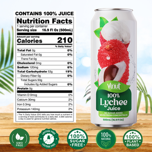 100% Lychee Juice Drink Bebida Sin azúcar Sin OGM-OEM ODM Etiqueta privada Precio al por mayor Muestra gratis HALAL ISO - Product Image 2