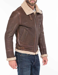 Nueva Chaqueta de Cuero 100% Material de Cuero, Mangas Completas, Estilo Urbano, Venta al por Mayor, Chaqueta de Cuero de Diseño Nuevo para Hombre, Ropa Casual de Invierno - Product Image 5