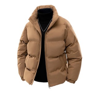 Latest Design Lightweight <b>Hooded</b> Canvas <b>Waterproof</b> Solid Colors Custom Branding Unisex Winter <b>Puffer</b> <b>Jacket</b> - Product Image 2