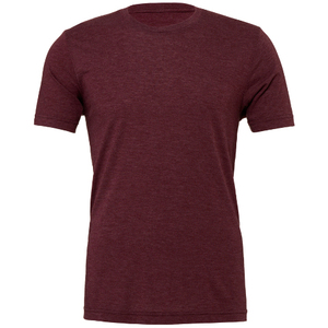 Camiseta unisex de mezcla triple con logo personalizado al por mayor para el mercado canadiense, serigrafiada, de mezcla triple suave, camisetas Next Level Apparel. - Product Image 4