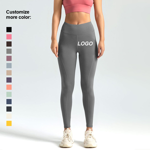 Leggings de yoga pour femmes, taille mi-haute, en Spandex/Polyester, respirants, imperméables, pour fitness et course à pied, effet push-up, séchage rapide - Product Image 3