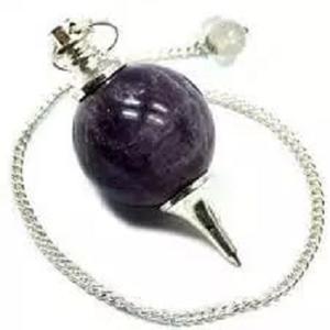 Meilleure vente boule de sphère de cristal d'opalite d'agate naturelle pendules de radiesthésie avec style Chakra à vendre - Product Image 3