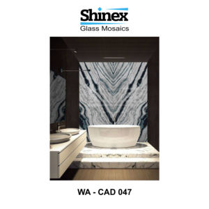 ผนังโมเสคกระจกหลายโทนหนา10มม. เป็นมิตรกับสิ่งแวดล้อมสำหรับการออกแบบตกแต่งภายในส่วนบุคคลอพาร์ทเมนโรงแรมโรงเรียน - Product Image 2