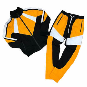 2025 personnalisé en gros hommes ensemble de vêtements de sport Baggy coupe-vent Nylon panneau fermeture éclair survêtement décontracté solide vêtements de sport d'hiver - Product Image 5