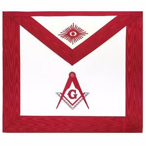 Delantal de cintura Freemason Masonic Regalia bordado a mano 'MASTER' Golden Bullion Wire Reino Unido EE. UU. Usuarios europeos canadienses - Product Image 4