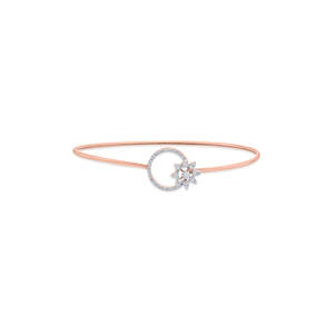 Pulsera de Diamantes con Círculo Floral para Mujer - Product Image 3