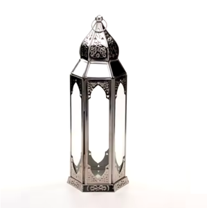 Vente en gros de lanternes en métal suspendues design tendance, lanternes élégantes à bougeoirs en pierre faites à la main pour la décoration de Noël de mariage à la maison - Product Image 6