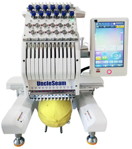 เครื่องปักผ้าอุตสาหกรรมแบบใหม่ 12 เข็ม ขนาดกะทัดรัด, 1200 จุดต่อชั่วโมง, หน้าจอสัมผัส 10 นิ้ว, พื้นที่ปัก 8x12 นิ้ว - Product Image 1