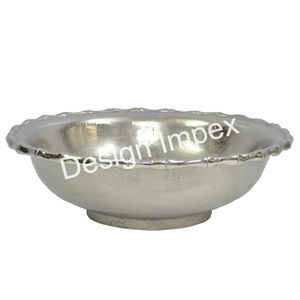 Refroidisseur de vin enduit d'argent et bac à boissons de comptoir bol de bar de comptoir à faible profondeur seau à glace à bière en gros avec logo personnalisé - Product Image 1