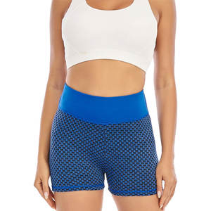 Prix de gros Logo personnalisé Vêtements de sport Booty Shorts pour femmes High Wasted Workout Gym Running Yoga Booty Hot Shorts - Product Image 3