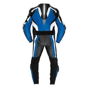 Elegante traje de motocicleta de equipo de carreras de cuero de alto rendimiento con armadura protectora ajuste ergonómico y paneles transpirables equipo de motorista - Product Image 2