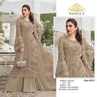 Costume pakistanais entièrement cousu en georgette lourde avec broderie et travail de séquence, costume pakistanais en lawn avec dupatta