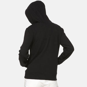 Sudadera con capucha con estampado personalizado para mujer Sudadera con capucha Casual Log Printed Tops Otoño Invierno Pullover Hoodies Color negro - Product Image 4