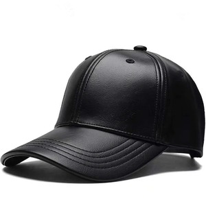 Gorra de Béisbol Unisex para Hombre y Mujer, Gorro de Cuero Sintético, Estilo Hip Hop, Ajustable, Sombrero de Camionero - Product Image 1