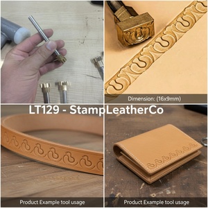 เครื่องมืองานฝีมือแสตมป์หนังรูปตัวยูหรูหราขนาด16X9มม. (5/8 "x 5/14") LT129 - Product Image 1