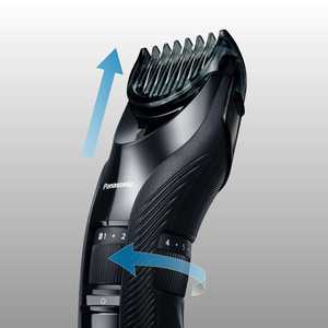 Recortadora de Cabello Negra Lavable, 19 Longitudes de Corte Ajustables (1-10 mm), Cuchilla de Acero Inoxidable, Fuente de Alimentación Eléctrica, IPX7, Francés, Estadounidense - Product Image 3