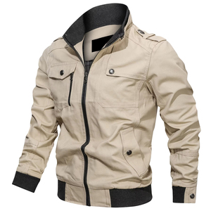 New Arrival Men's Bomber Jacket Popular Custom Satin Canvas Winter Wear with Chenille Technics Top Rated Hooded Collar Stand - Product Image 1