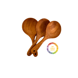 Cucharas de cocina de madera Premium duraderas y resistentes al calor para utensilios de cocina antiadherentes - Product Image 3