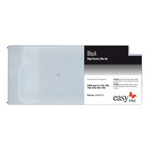 Cartouche compatible 220 ml noire pour Epson Stylus Pro 7400 9400, encre hybride haute densité à base de colorants/pigments pour impression sérigraphique - Product Image 1