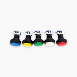 ปุ่มกดอาร์เคดทรงกลมพร้อมไฟ LED และไมโครสวิตช์ชุด 5 สีพลาสติกโลหะใหม่จัดส่งฟรี - Product Image 2