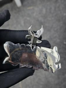 Colgante de Plata de Ley 925 con Moissanita Personalizada, con Diamantes VVS, Chapado en Rodio, Estilo Hip Hop, Colgante con Nombre - Product Image 5