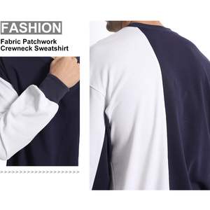 Nueva llegada sólido buen precio cómodo hombres sudadera alta calidad liso personalizado cuello redondo hombres básicos algodón mezclado sudadera - Product Image 3