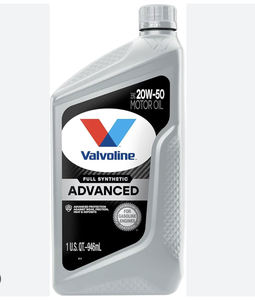 VAL ADV FULL SYN <b>20W50</b> 6 PACK 1 QUART VV945 - Product Image 1