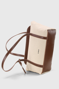 Sac fourre-tout à bandoulière en toile PU avec fermeture éclair et logo personnalisé pour femmes, fabricant OEM ODM - Product Image 2